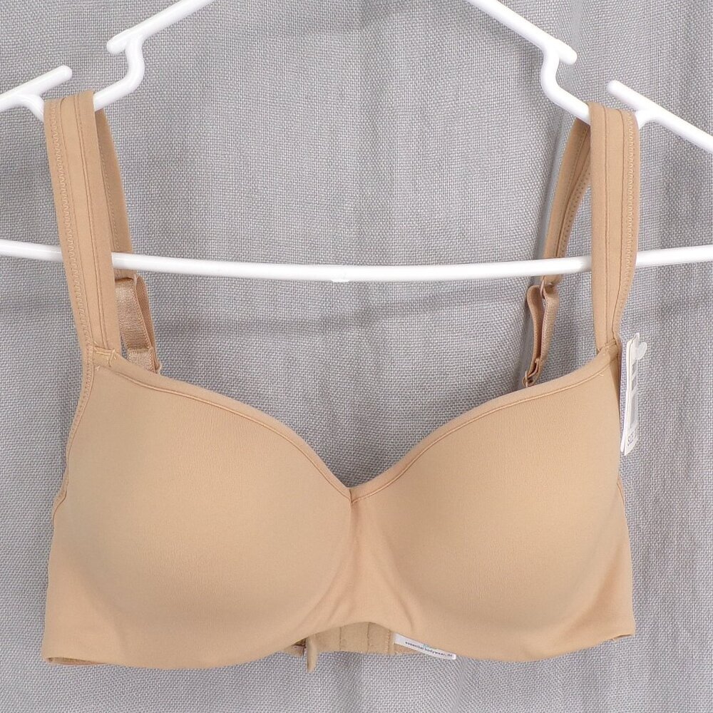 NWT Essential Bodywear 32D Abbie Underwire Nude Tan Bra EBW3107